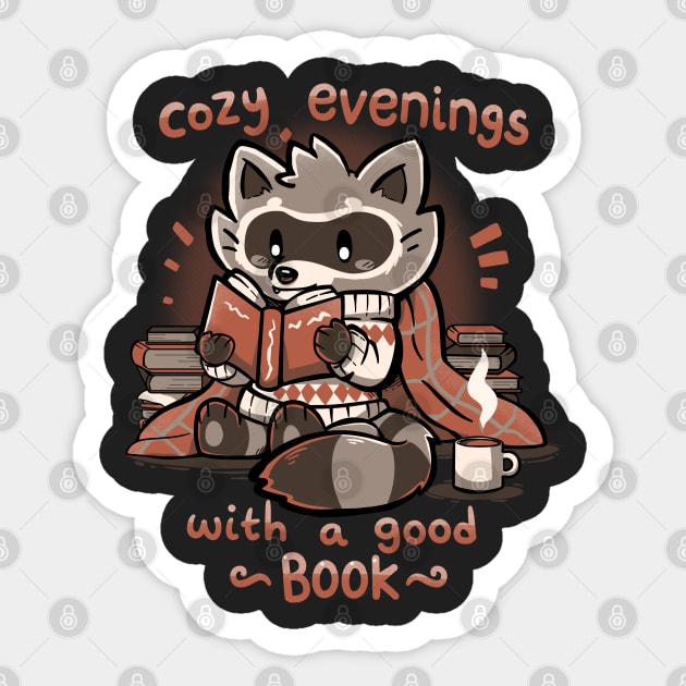 Cozy Evenings with a Good Book Sticker by TechraNova